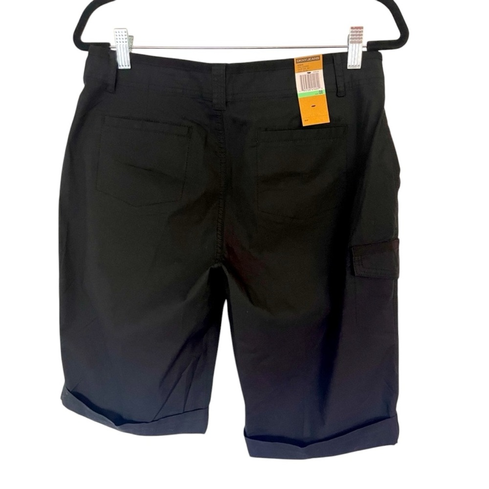 NWT🌺DKNY•Black Cargo Bermuda Shorts